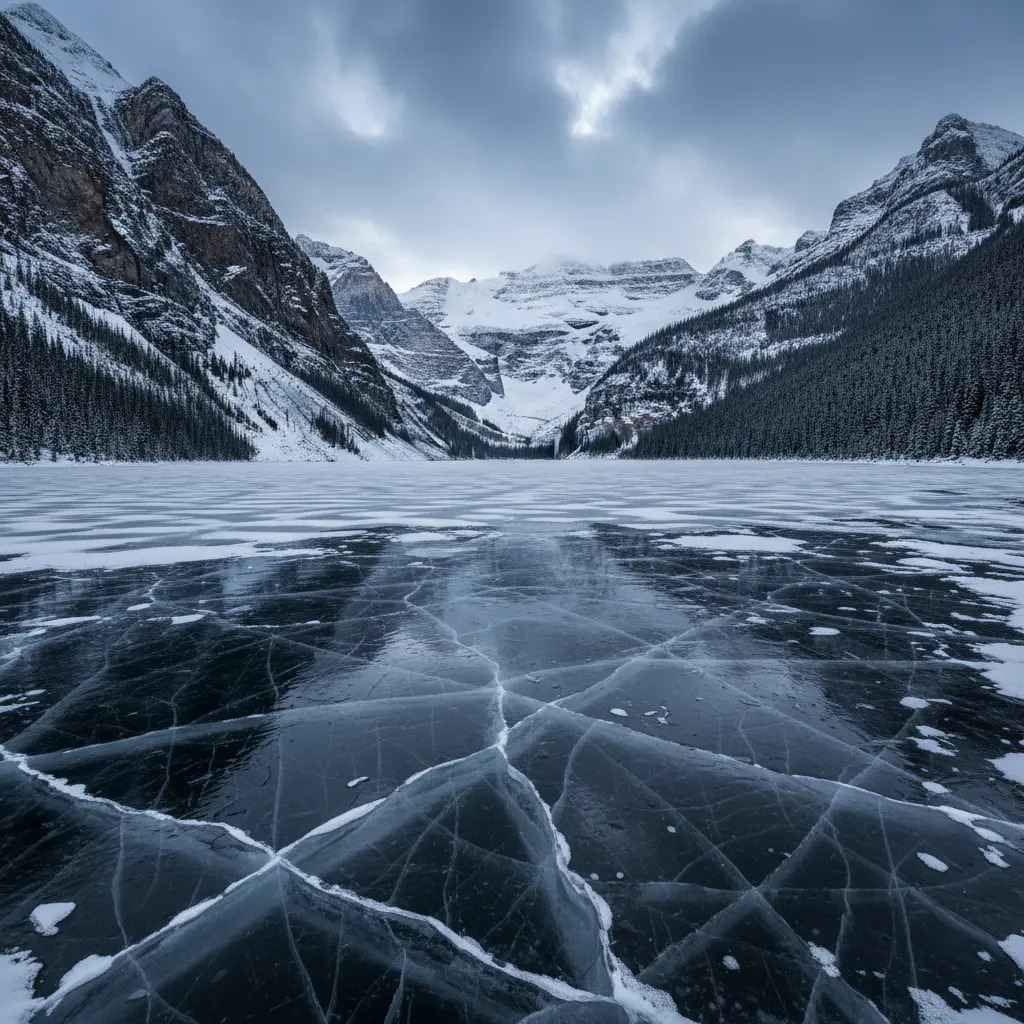 Mountain lake location